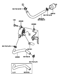 Part Location Diagram of KM-92192-7051 Cub Cadet TUBE,6.2X13.2X170